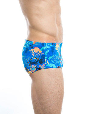 Men's swim trunks - HUNK2 Underwear Rampant Reversible Swim Trunks available at MensUnderwear.io - Image 3
