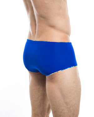 Men's swim trunks - HUNK2 Underwear Rampant Reversible Swim Trunks available at MensUnderwear.io - Image 6