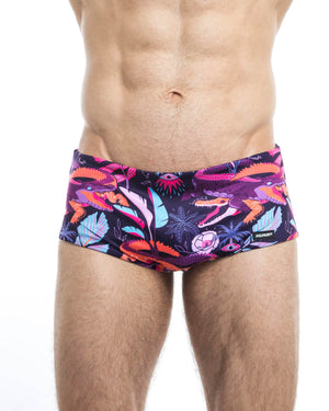 Men's swim trunks - HUNK2 Underwear Ruisseau Reversible Swim Trunks available at MensUnderwear.io - Image 1