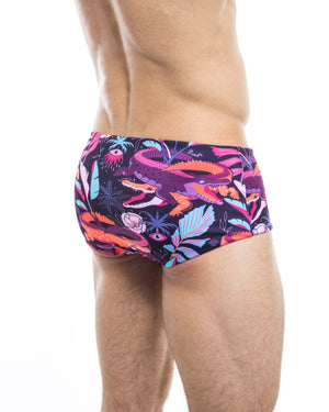 Men's swim trunks - HUNK2 Underwear Ruisseau Reversible Swim Trunks available at MensUnderwear.io - Image 2