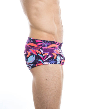 Men's swim trunks - HUNK2 Underwear Ruisseau Reversible Swim Trunks available at MensUnderwear.io - Image 3