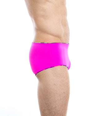 Men's swim trunks - HUNK2 Underwear Ruisseau Reversible Swim Trunks available at MensUnderwear.io - Image 7