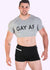 JJ Malibu GAY AF Men's Crop Top T-shirt