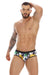 Male underwear model wearing JOR Swimwear Beetle Swim Briefs available at MensUnderwear.io