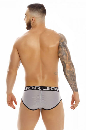 Male underwear model wearing JOR Underwear Rocket Briefs available at MensUnderwear.io