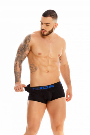 Male underwear model wearing JOR Underwear Otto Trunks available at MensUnderwear.io