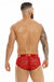 Male underwear model wearing JOR Underwear Romance Lace Trunks available at MensUnderwear.io
