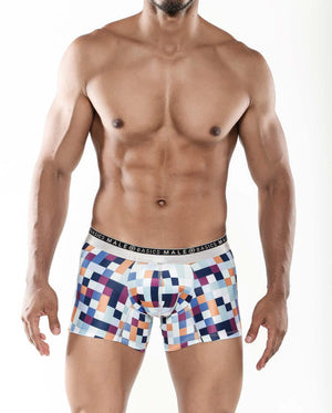 Men's trunk underwear - Malebasics Hipster Pixels Trunks available at MensUnderwear.io - Image 4