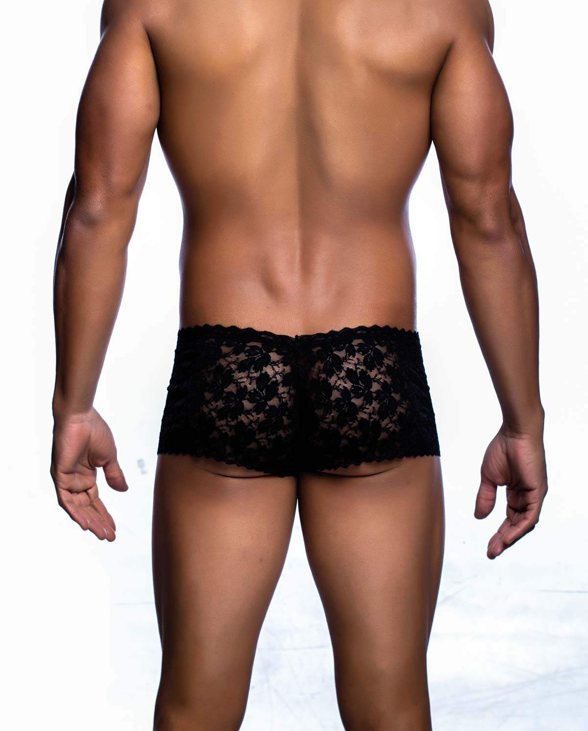 MOB Men's Lace Boxer Shorts available at www.MensUnderwear.io - 1