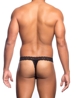 MOB Men's Lace Waist Thong available at www.MensUnderwear.io - 6