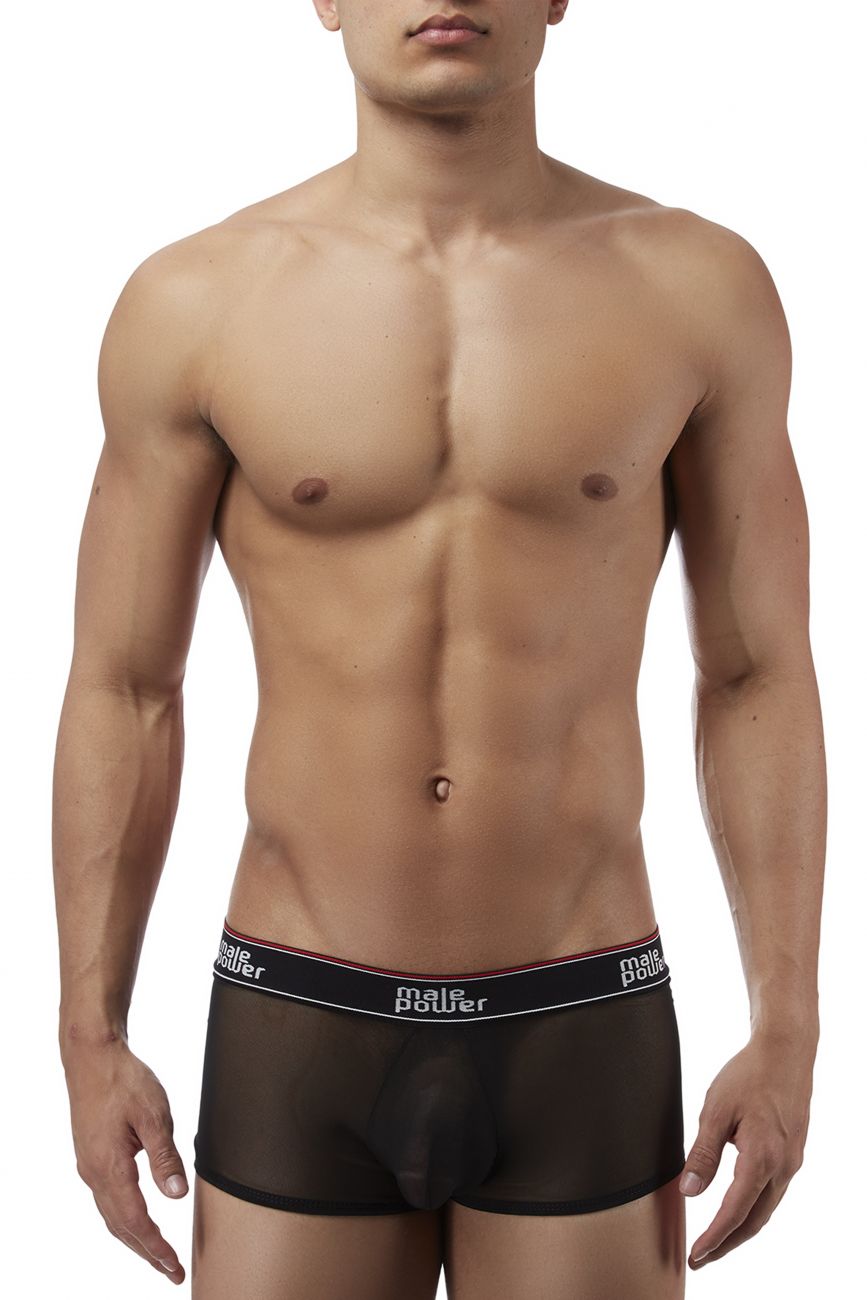 Male Power Underwear Branded Mesh Pouch Boxer Briefs
