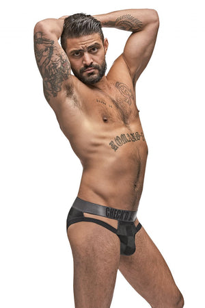 Male Power Underwear  Checked Mate Cutout Jockstrap