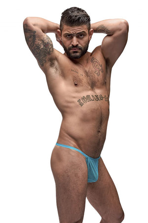 Male Power Underwear  Mesh Rib Posing Strap