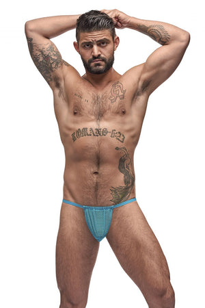 Male Power Underwear  Mesh Rib Posing Strap