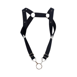 DNGEON Leatherwear Straight Back Cockring Harness available at www.MensUnderwear.io - 6