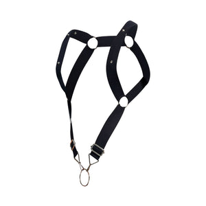 DNGEON Leatherwear Straight Back Cockring Harness available at www.MensUnderwear.io - 7