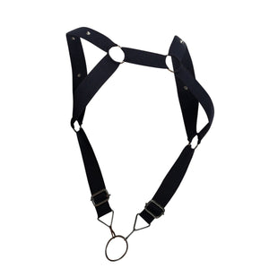DNGEON Leatherwear Straight Back Cockring Harness available at www.MensUnderwear.io - 8