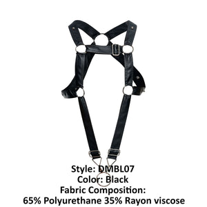 DNGEON Leatherwear Cross Cockring Harness available at www.MensUnderwear.io - 9