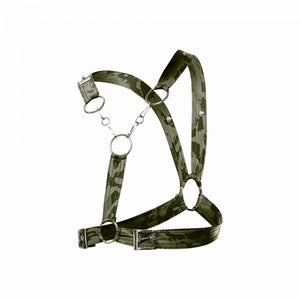 DNGEON Leatherwear Cross Chain Men's Harness available at www.MensUnderwear.io - 13
