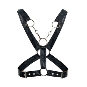 DNGEON Leatherwear Cross Chain Men's Harness available at www.MensUnderwear.io - 6