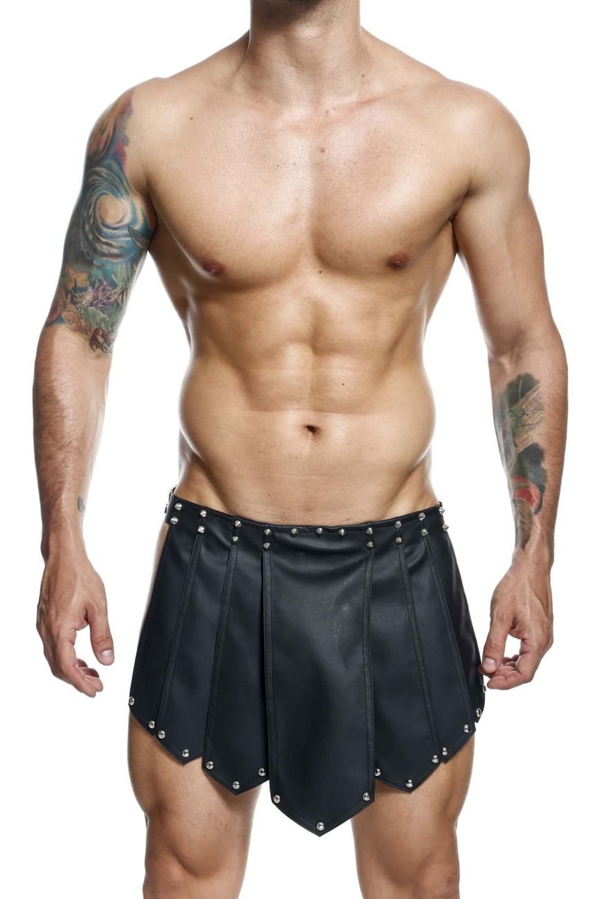 DNGEON Leatherwear Men's Roman Skirt available at www.MensUnderwear.io - 1