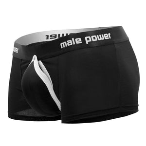 Male underwear model wearing Male Power Underwear Helmet Trunks Shorts available at MensUnderwear.io