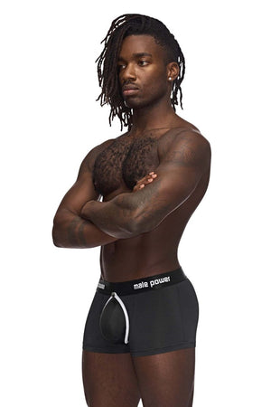 Male underwear model wearing Male Power Underwear Helmet Trunks Shorts available at MensUnderwear.io