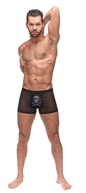 Men's trunk underwear - Male Power Underwear Private Screen Skull Trunks available at MensUnderwear.io - Image 2