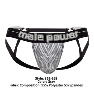 Male Power Underwear Sexagon Strappy Ring Jock available at www.MensUnderwear.io - 17