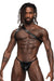 Male Power Underwear PU Leather Harness Zodiac