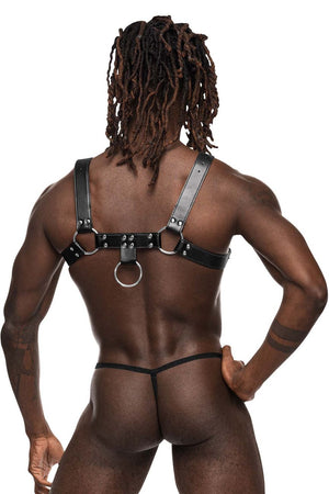 Male Power Underwear PU Leather Harness Libra