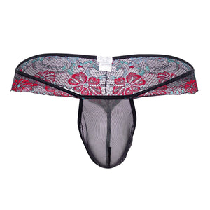 PPU Underwear Lace-Mesh Thongs for Men available at www.MensUnderwear.io - 4