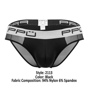 PPU Underwear Mesh Men's Bikini Thongs available at www.MensUnderwear.io - 6