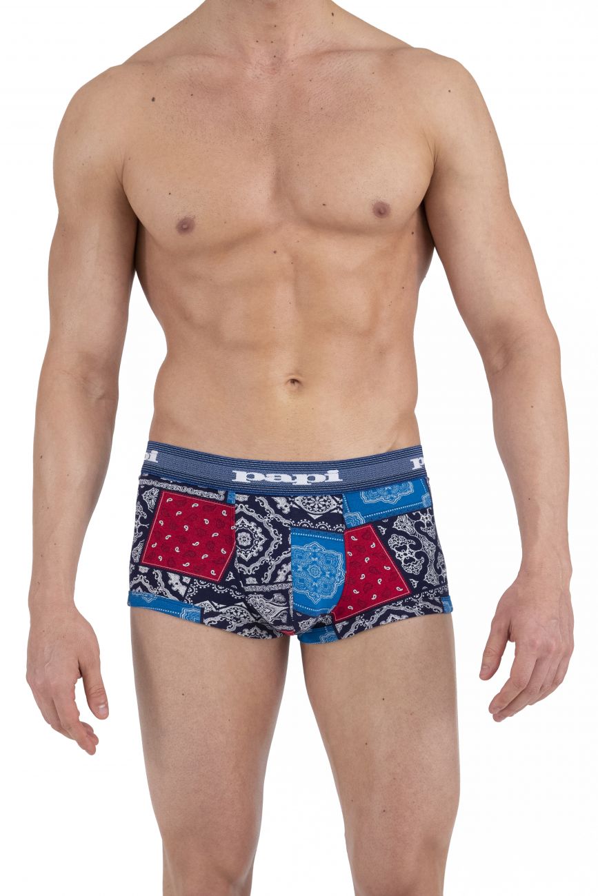 Men's trunk underwear - Papi Underwear Heading West Patchwork Brazilian Trunks available at MensUnderwear.io - Image 2