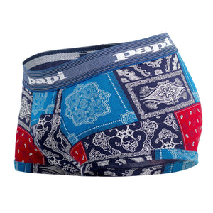 Men's trunk underwear - Papi Underwear Heading West Patchwork Brazilian Trunks available at MensUnderwear.io - Image 6