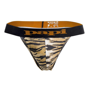 Men's thongs - Papi Underwear Animal Instinct Tiger Men's Thong available at MensUnderwear.io - Image 5