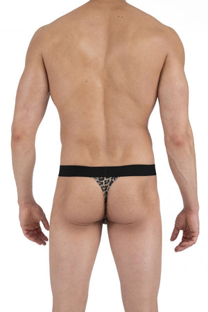 Men's thongs - Papi Underwear Animal Instinct Leopard Men's Thong available at MensUnderwear.io - Image 3