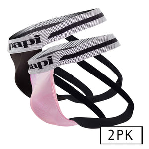 Papi Underwear 2 Pack Microflex Jockstrap available at www.MensUnderwear.io - 40