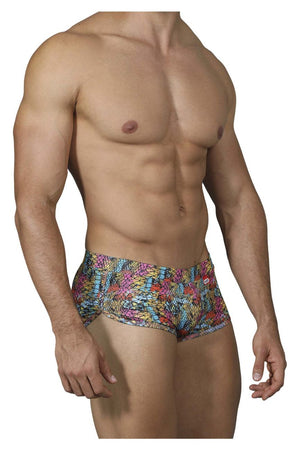 Pikante Underwear Chekke Printed Trunks - available at MensUnderwear.io - 3