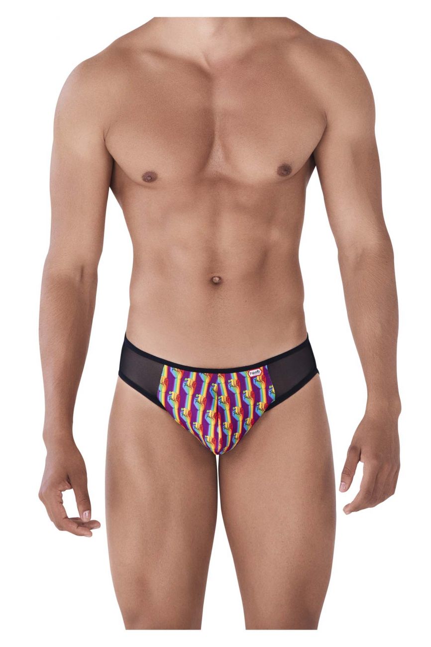Male underwear model wearing Pikante Underwear Leader Men's Briefs available at MensUnderwear.io