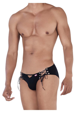 Male underwear model wearing Pikante Underwear Carisma Men's Briefs available at MensUnderwear.io