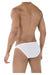 Male underwear model wearing Pikante Underwear Protuder Men's Briefs available at MensUnderwear.io