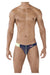 Male underwear model wearing Pikante Underwear Lust Mesh Men's Briefs available at MensUnderwear.io