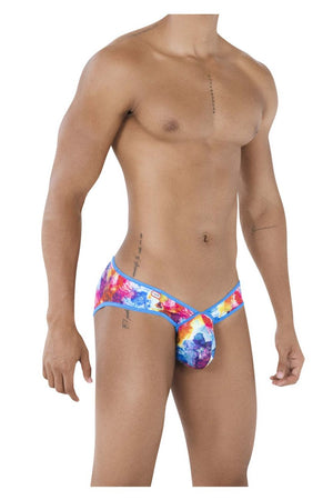 Male underwear model wearing Pikante Underwear Colors Men's Briefs available at MensUnderwear.io