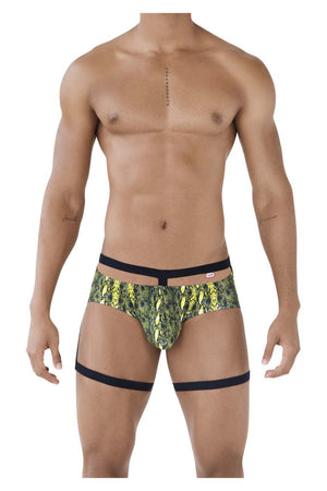 Male underwear model wearing Pikante Underwear Neon Briefs available at MensUnderwear.io