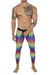 Pikante Underwear Rainbow Athletic Pants available at www.MensUnderwear.io - 2