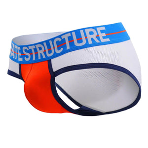 Private Structure Underwear Momentum Orange Contour Briefs