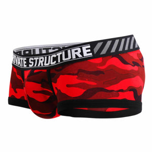 Private Structure Underwear Soho Camouflage Mesh-Fly Trunk