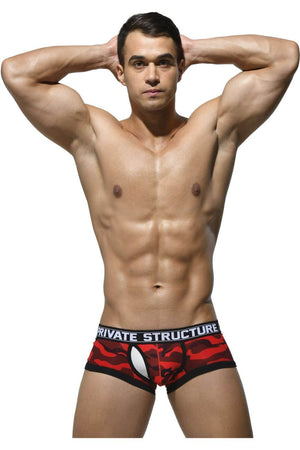 Private Structure Underwear Soho Camouflage Mesh-Fly Trunk