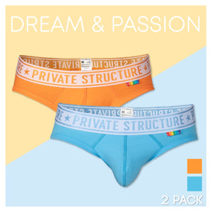 Private Structure Underwear 2PK Mid Waist Mini Briefs